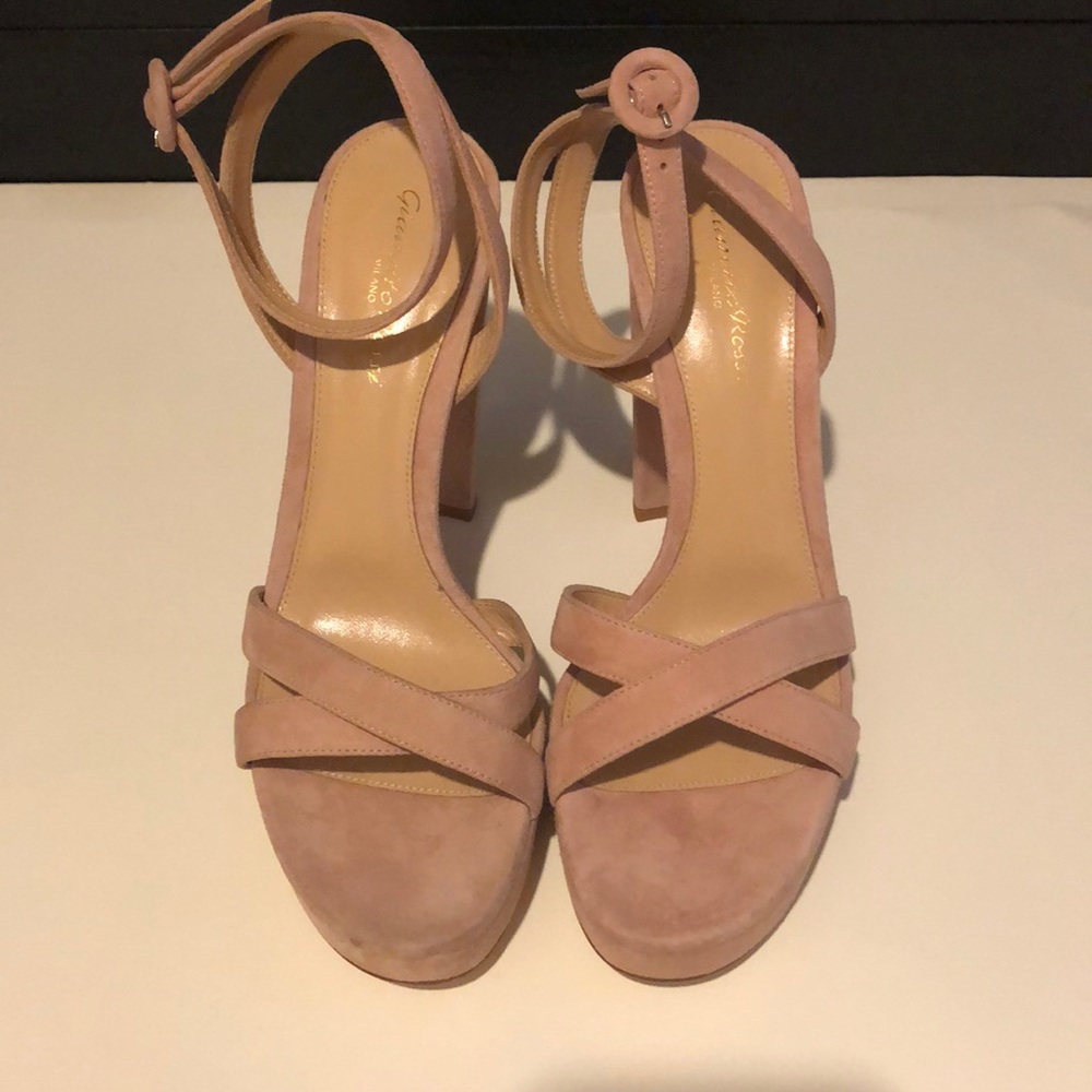 Gianvito Rossi Suede Platform Sandals 80% off!